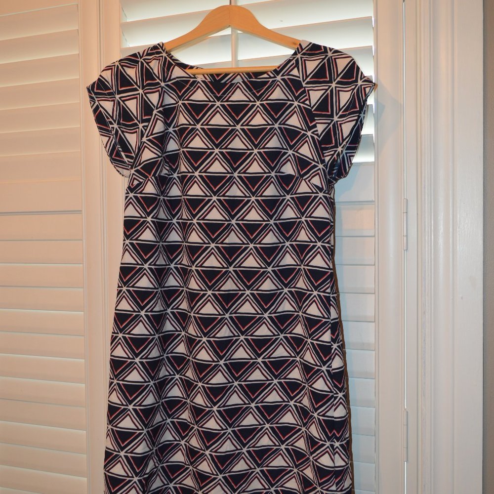 Colourful Geometric Print Tunic Dress